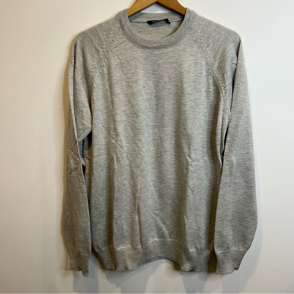 Denis Tricot Men’s Crewneck Sweater Grey